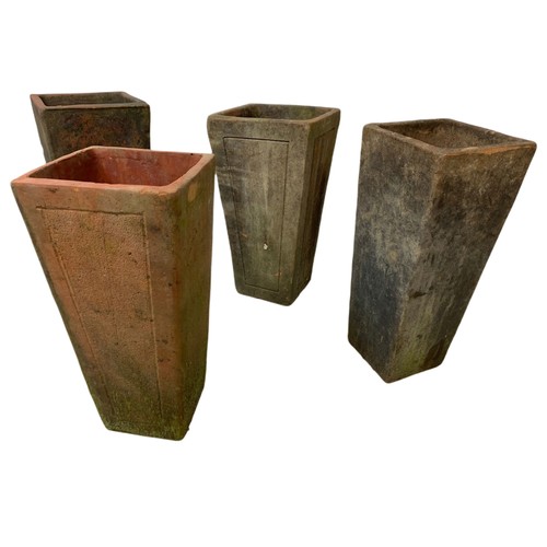 718 - 5 Edwardian terracotta planters 31cm