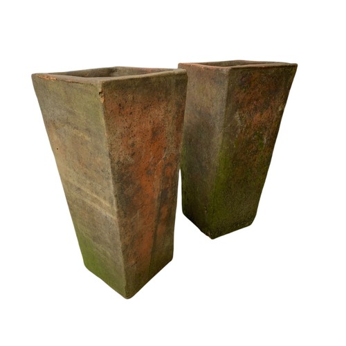 718 - 5 Edwardian terracotta planters 31cm