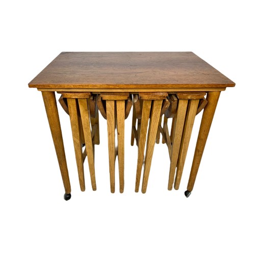 969 - Danish teak mid century nest of tables designed by Poul Hundevad