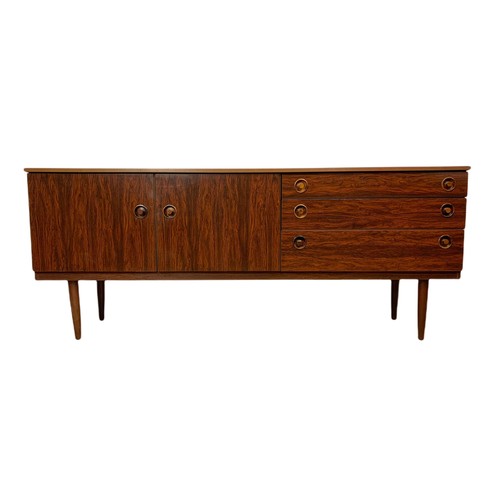 970 - Greaves & Thomas rosewood mid century sideboard. 176.5/43/72.5cm