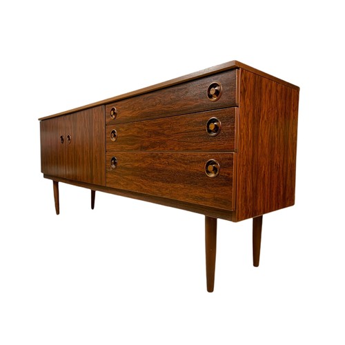 970 - Greaves & Thomas rosewood mid century sideboard. 176.5/43/72.5cm