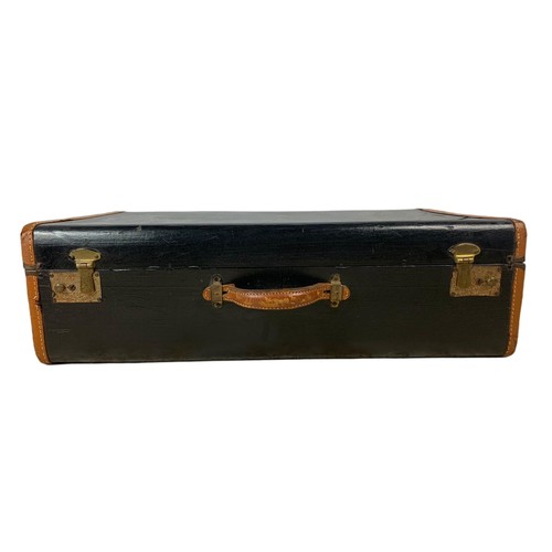 726 - Vintage trunk. 26/40/19cm, With mid century legs and table top