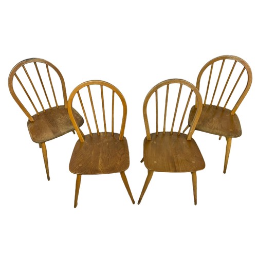 1034 - 4 Ercol Blonde mid century chairs