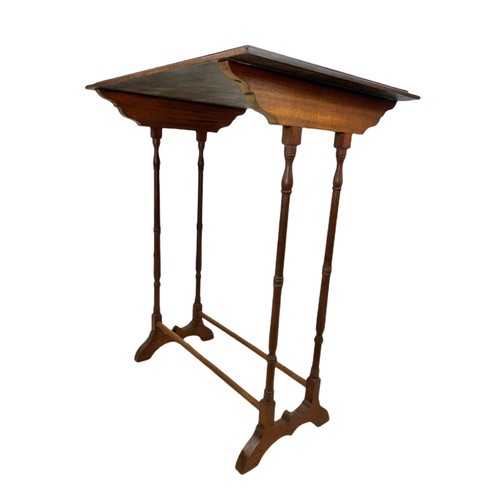 1088 - Large Edwardian inlaid side table in the Georgian style, 61x46.5x75cm