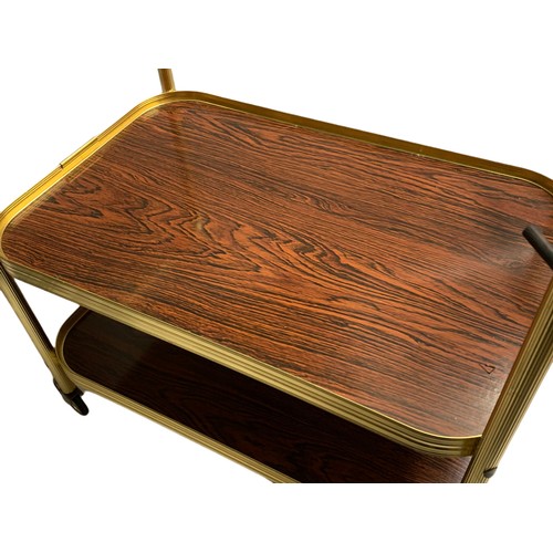 1094 - Mid century 3 tier serving trolley, 71cm x 36cm x 72cm