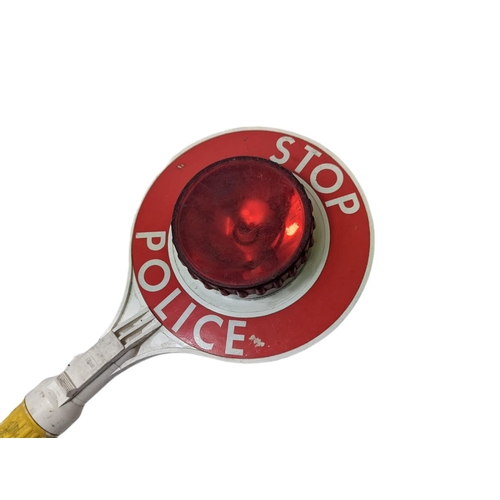 600c - Vintage Police stop sign