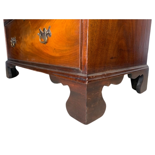 943b - Edwardian inlaid chest of drawers in the Georgian style. 86/49/108cm