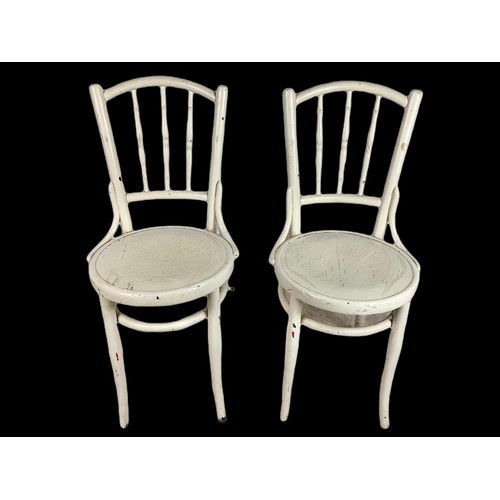 867 - Pair of early 19th century bentwood chairs and 1 other