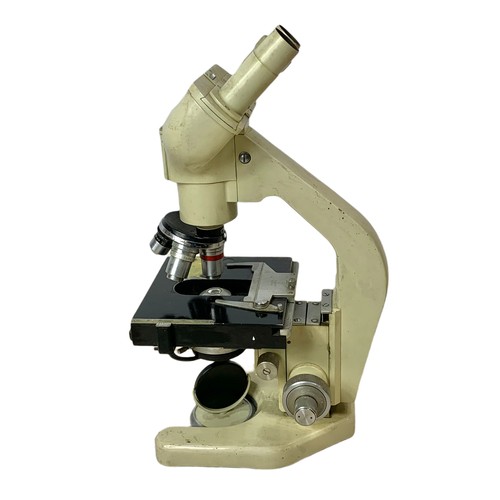 722H - 1960’s Watson Barnet Microscope Bactil 60. 22/38cm