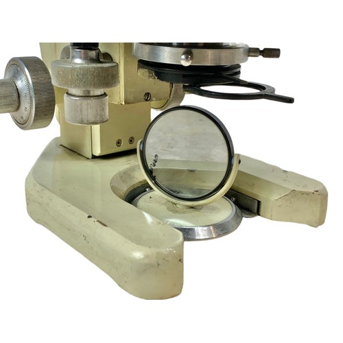 722H - 1960’s Watson Barnet Microscope Bactil 60. 22/38cm