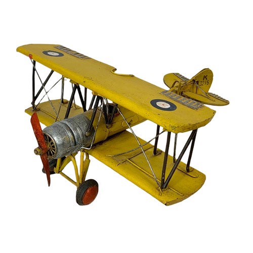 176f - Metal model aeroplane. 30/35cm