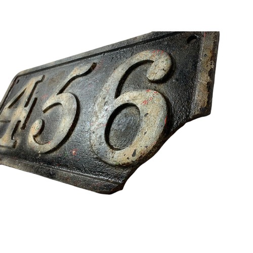 730b - Early 20th century cast iron railway sign. 53/24.5cm