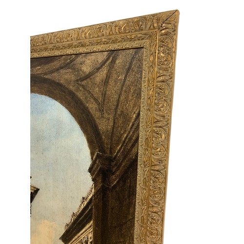 982a - Very large gilt framed print of the Italian Renaissance. 141/181cm