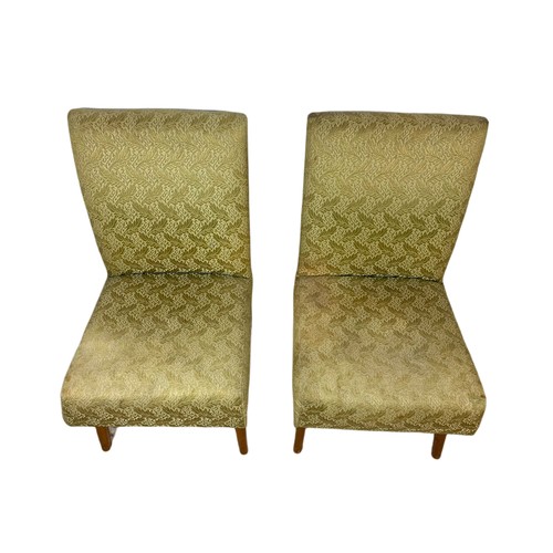 1035a - Pair of vintage side chairs. 44/50/73cm