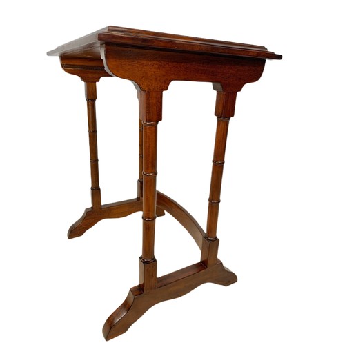 1118 - Georgian style mahogany nest of tables