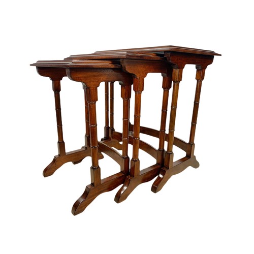 1118 - Georgian style mahogany nest of tables