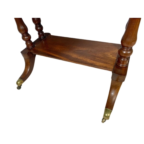 957a - Georgian mahogany sofa table with drawer, 120cm x 61cm x 73cm