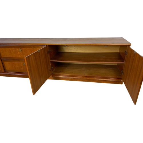 1035b - Meredew teak mid century lowboard. 101/38/49cm.