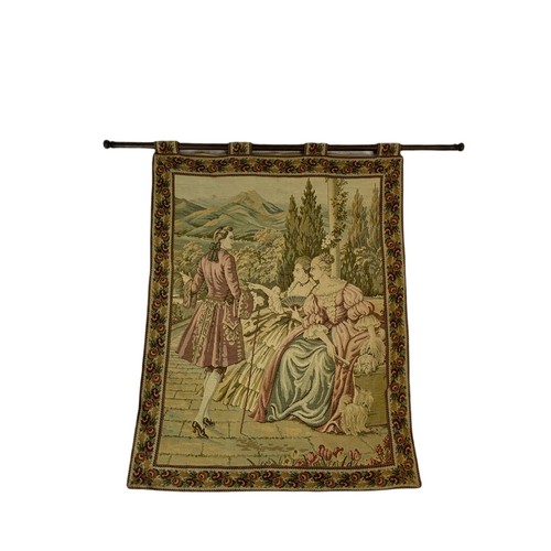 1120 - Early 20th century tapestry wall hanging. 126/114cm