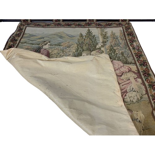 1120 - Early 20th century tapestry wall hanging. 126/114cm