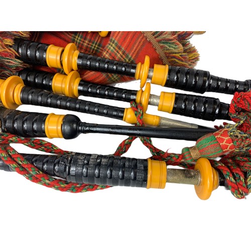 1 - Vintage bagpipes in case