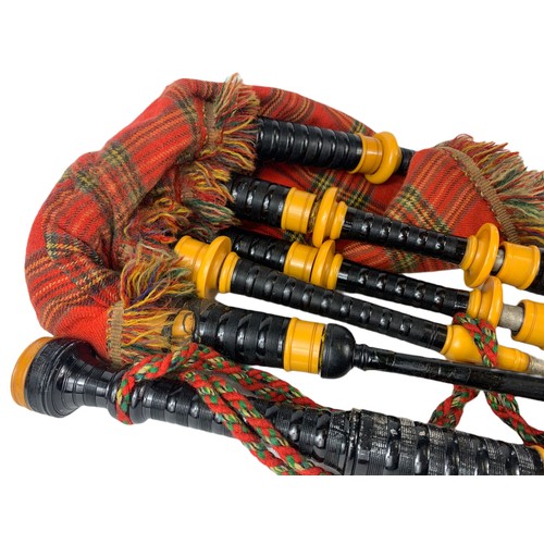 1 - Vintage bagpipes in case