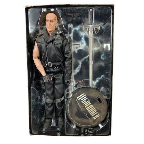 113 - Highlander 12 inch collectible figure. The Kurgan Sideshow Collectibles. Box measures 36x23cm