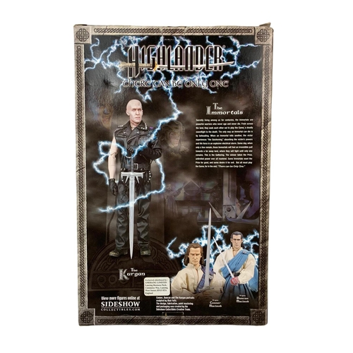 113 - Highlander 12 inch collectible figure. The Kurgan Sideshow Collectibles. Box measures 36x23cm