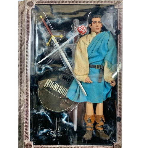 115 - Highlander 12 inch collectible figure “Duncan Macleod Sideshow Collectibles. Box measures 23x36cm