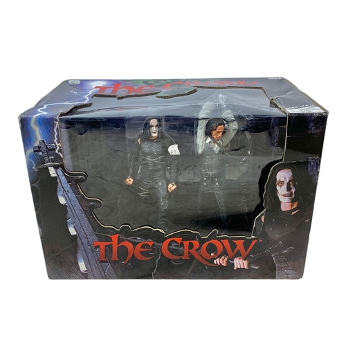 122 - Neca Reel Toys “The Crow” Eric Draven and Top Dollar. Box measures 30.5x18x21cm