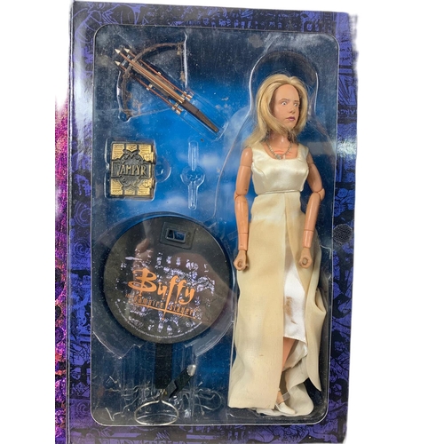 128 - Buffy The Vampire Slayer “Prophecy Girl Buffy” 12 inch figure Sideshow Collectibles. Box measures 23... 