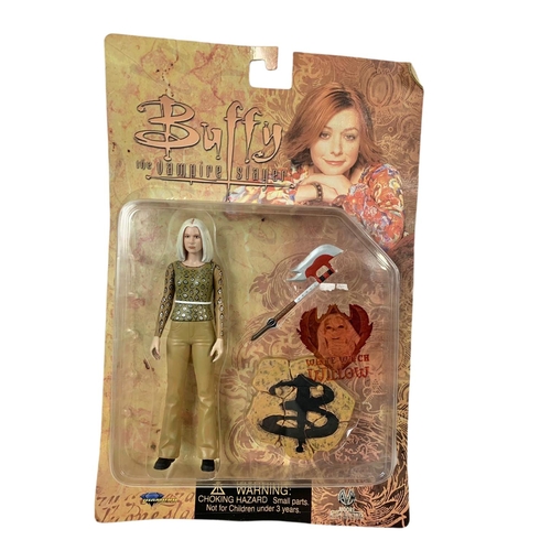 134 - 5 Diamond Select Buffy The Vampire Slayer action figures in boxes. “Dark Witch Willow, Vampire Willo... 