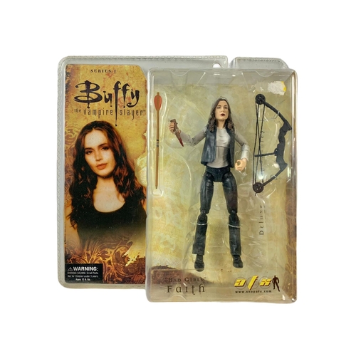 142 - Diamond Select Buffy The Vampire Slayer action figures in boxes. “Bad Girls Faith, End Of Days Faith... 