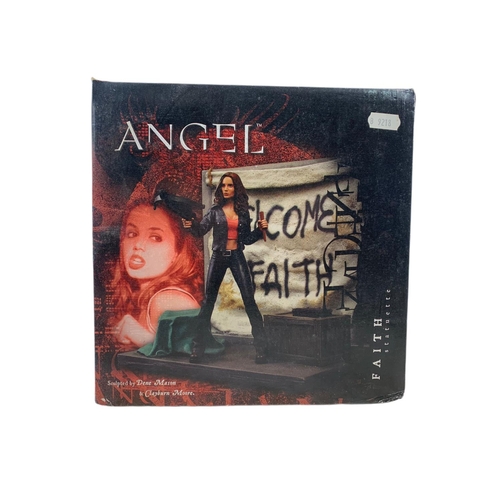 144 - Diamond Select Toys “Angel Faith Statuette” in box. Sculpted by Dene Mason & Clayburn Moore. Box mea... 