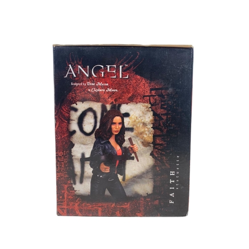 144 - Diamond Select Toys “Angel Faith Statuette” in box. Sculpted by Dene Mason & Clayburn Moore. Box mea... 