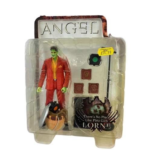 147 - Angel action figures in boxes. “Pylean Cordelia, Slave Cordelia, There’s No Place Like Plrtz Glrb Lo... 