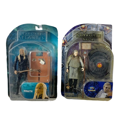 154 - Stargate SG.1 and Stargate Atlantis action figures in boxes. “Ascended Daniel Jackson & Anubis, Blac... 