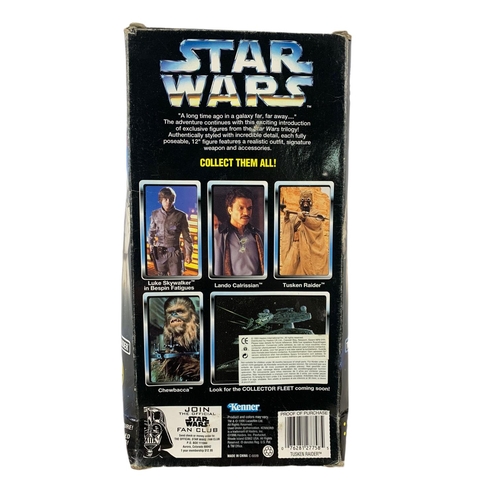 155 - 1996 Star Wars Collector Series 12 inch Tusken Raider figure in box. Box measures 16x33cm