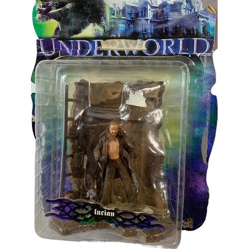 160 - 5 Underworld action figures in boxes. “Lucian, Selene, Michael, Rage, Viktor” boxes measure 26x36cm