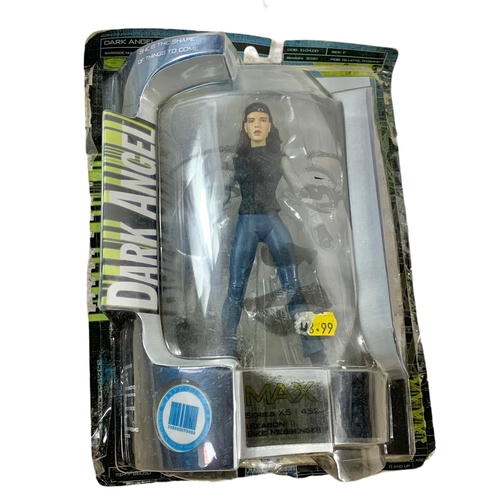 161 - 3 Dark Angel action figures in boxes. “Max series X5-452 with motorcycle, Max series X5-452 season 1... 