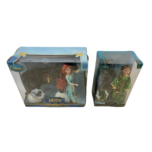 163 - 2 Disney “Brave” toys in boxes. “Merida & Angus, Transforming Queen Elinor Doll” largest box 41x18x3... 