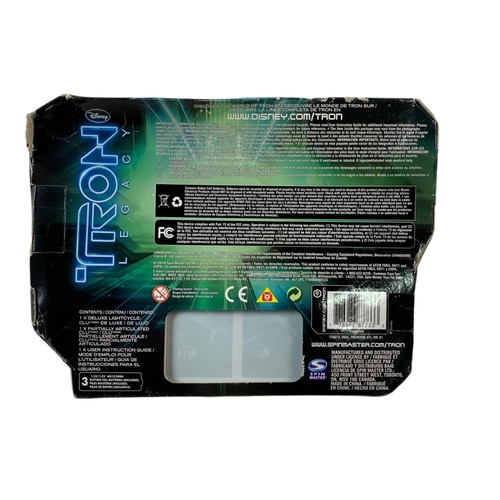 170 - 3 Disney Tron Legacy action figures in boxes. “Deluxe Light Cycle Sam Flynn, Deluxe Light Cycle Clu,... 