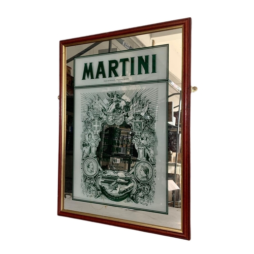 181 - Martini advertising mirror. 50x65.5cm