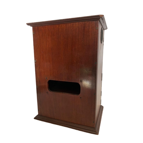 193 - Early 20th century mahogany BBC Gecophone cabinet. 30/23/42.5cm