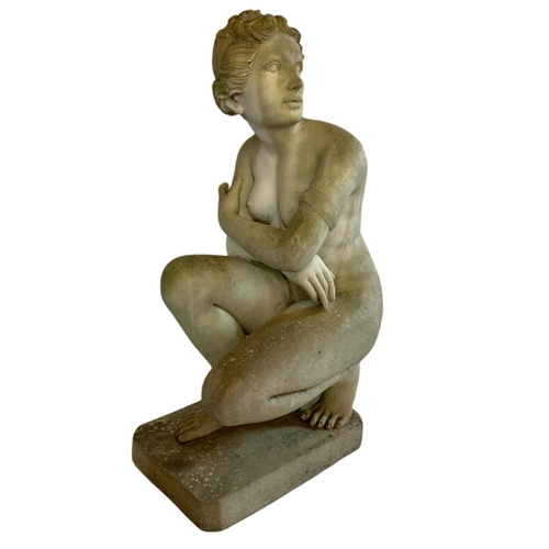 224 - Large resin garden figurine. 15x36x62cm