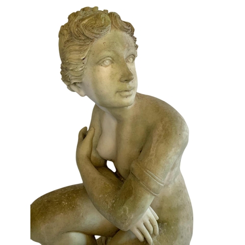 224 - Large resin garden figurine. 15x36x62cm