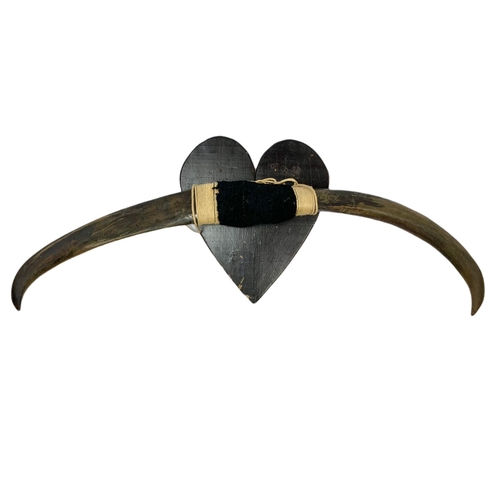 241 - Very large wall mounted horns. 136/66cm