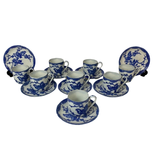 410 - 8 early 20th century Chinese cups and saucers.