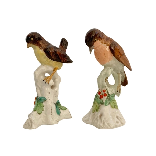 427 - 2 Spode pottery birds. 11cm