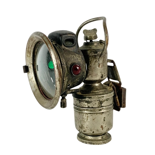 46 - Early 20th century bicycle lamp by Panther B Ham.